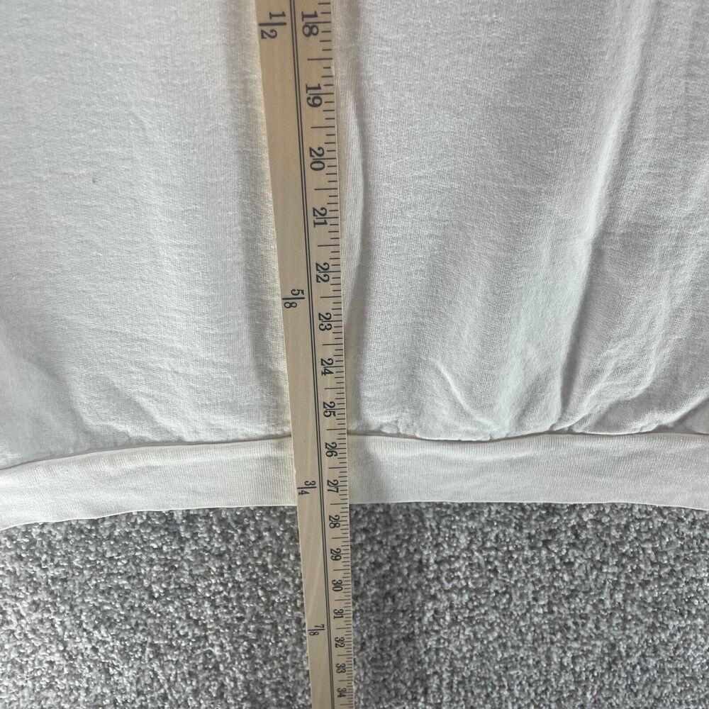 Vintage Eddie Bauer Sweater Mens Medium White Crew Neck Pullover‎ Sweatshirt 90s - Picture 14 of 15